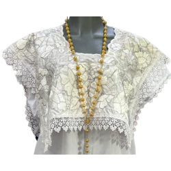 Terno bordado blanco